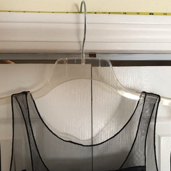 EUC Sans Souci Sleeveless Black Top/ Large/ Flashy front design/ Dry Clean Only - Picture 7 of 8